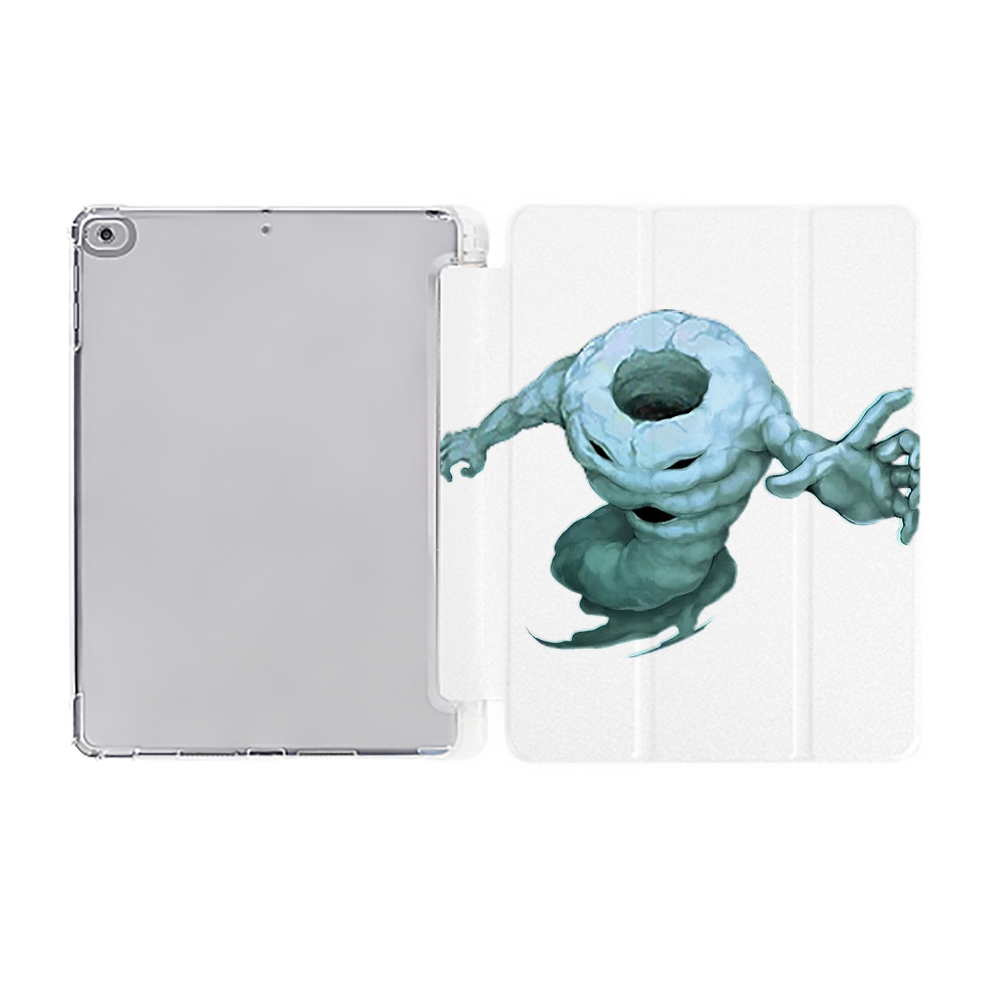 （画像用） 遊☆戯☆王 Yu-Gi-Oh! IPad ケース ペン収納付き 三つ折りスタンド PUレザー×シリコン 対応機種9.5/10.5/10.9インチ